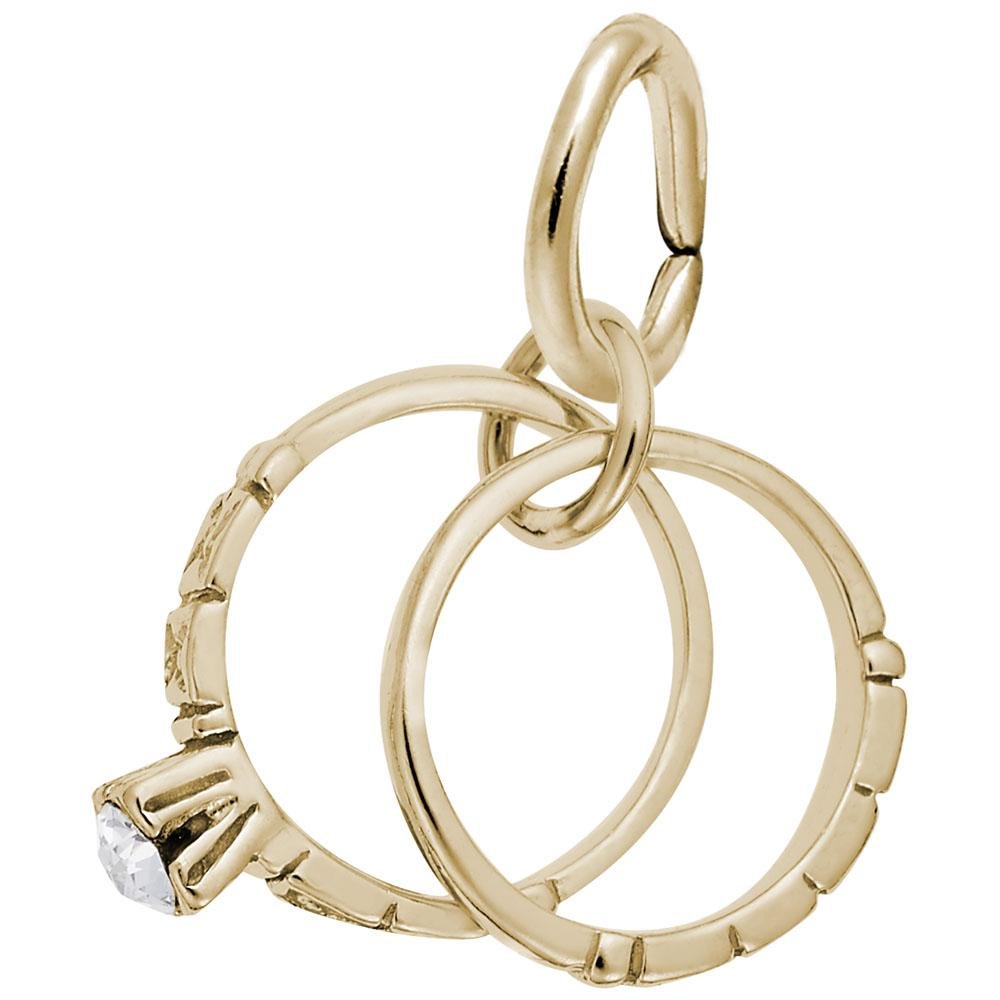 Rembrandt Charms - Wedding Rings Charm - 0293 Rembrandt Charms Charm Birmingham Jewelry