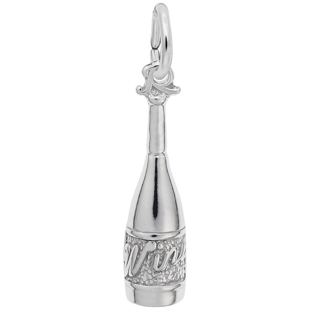 Rembrandt Charms - Wine Bottle Charm - 8258 Rembrandt Charms Charm Birmingham Jewelry