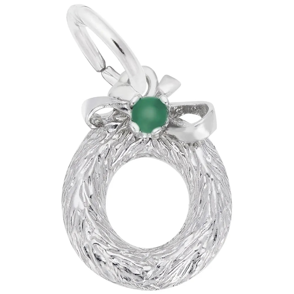 Rembrandt Charms - Wreath with Bead Charm - 466 Rembrandt Charms Charm Birmingham Jewelry