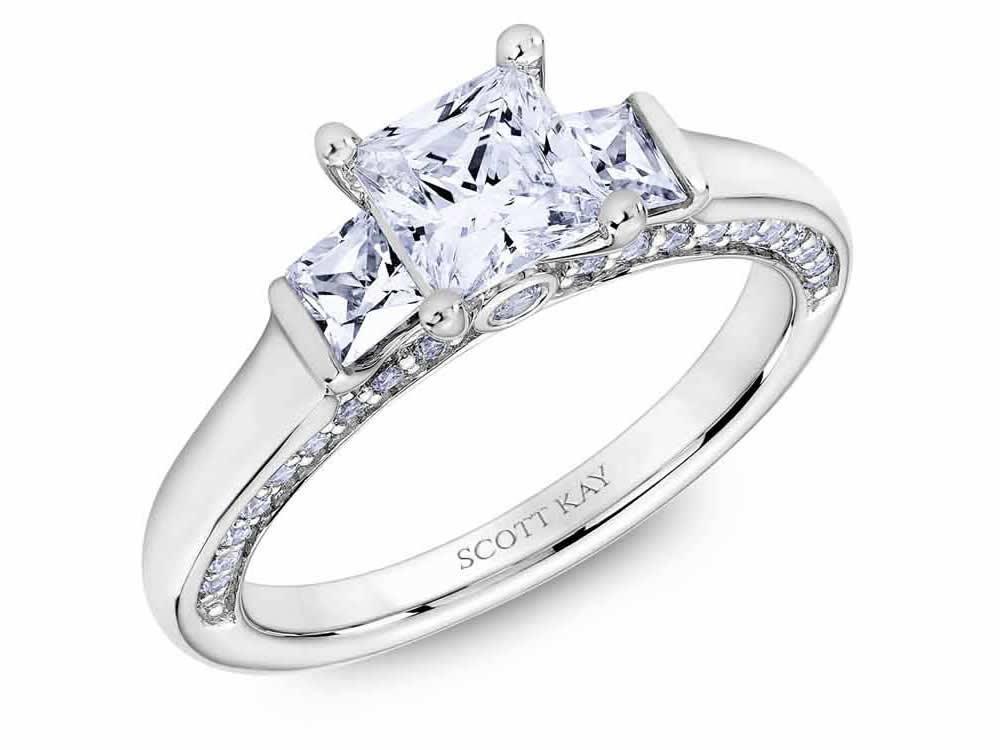 Scott Kay - SK5176 - Crown Setting SCOTT KAY Engagement Ring Birmingham Jewelry