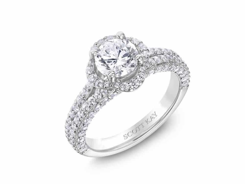 Scott Kay - SK5194 - Namaste SCOTT KAY Engagement Ring Birmingham Jewelry