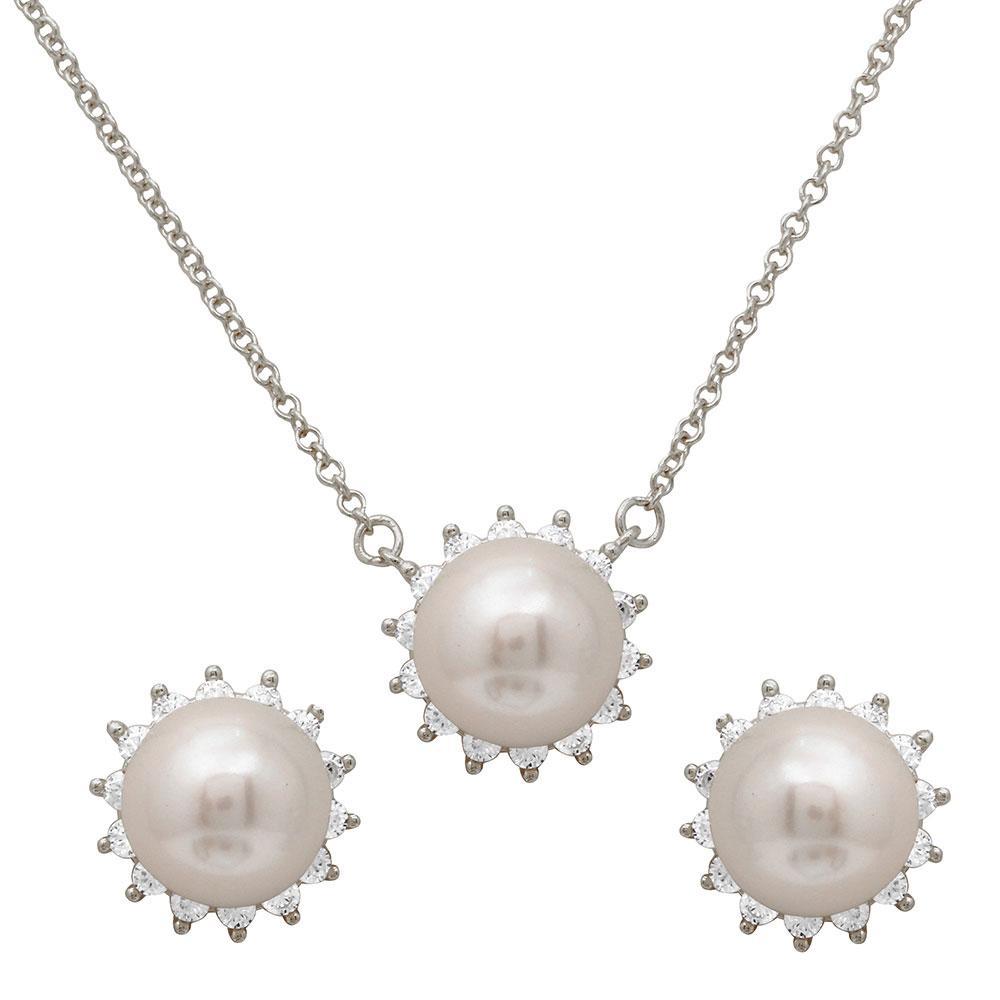Fresh Water Center Pearl Set Silver Jewelry Silver Set Birmingham Jewelry