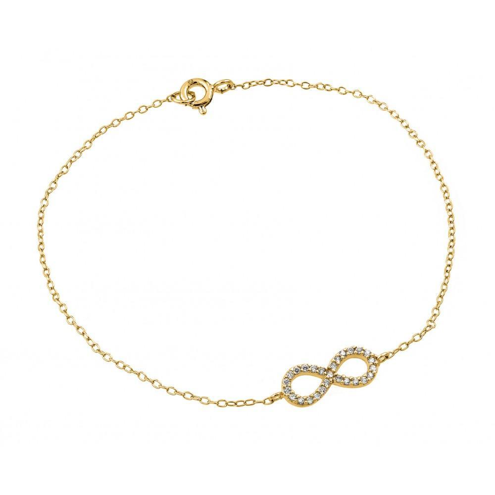 Infinity Clear CZ Bracelet Silver Jewelry Silver Bracelet Birmingham Jewelry