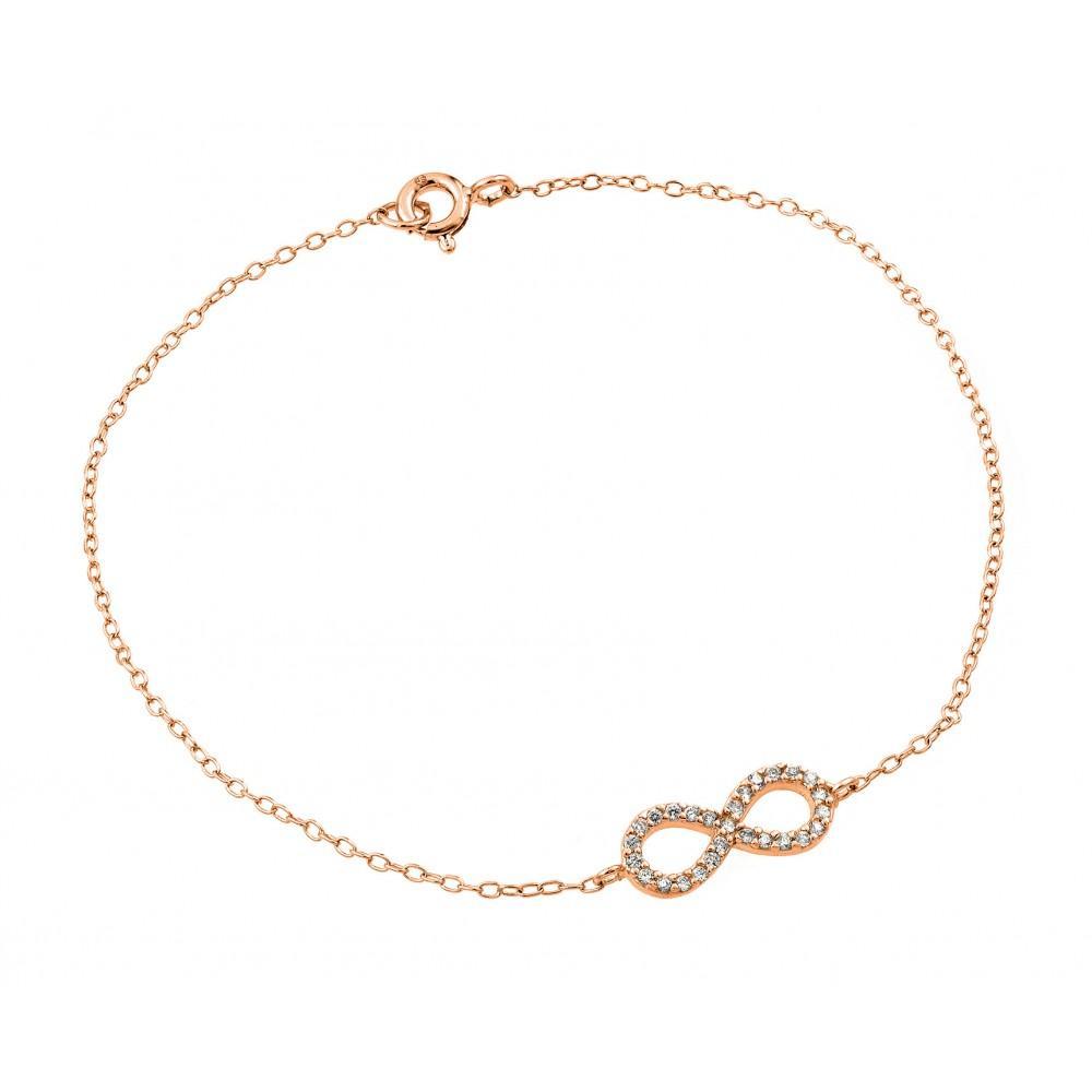 Infinity Clear CZ Bracelet Silver Jewelry Silver Bracelet Birmingham Jewelry