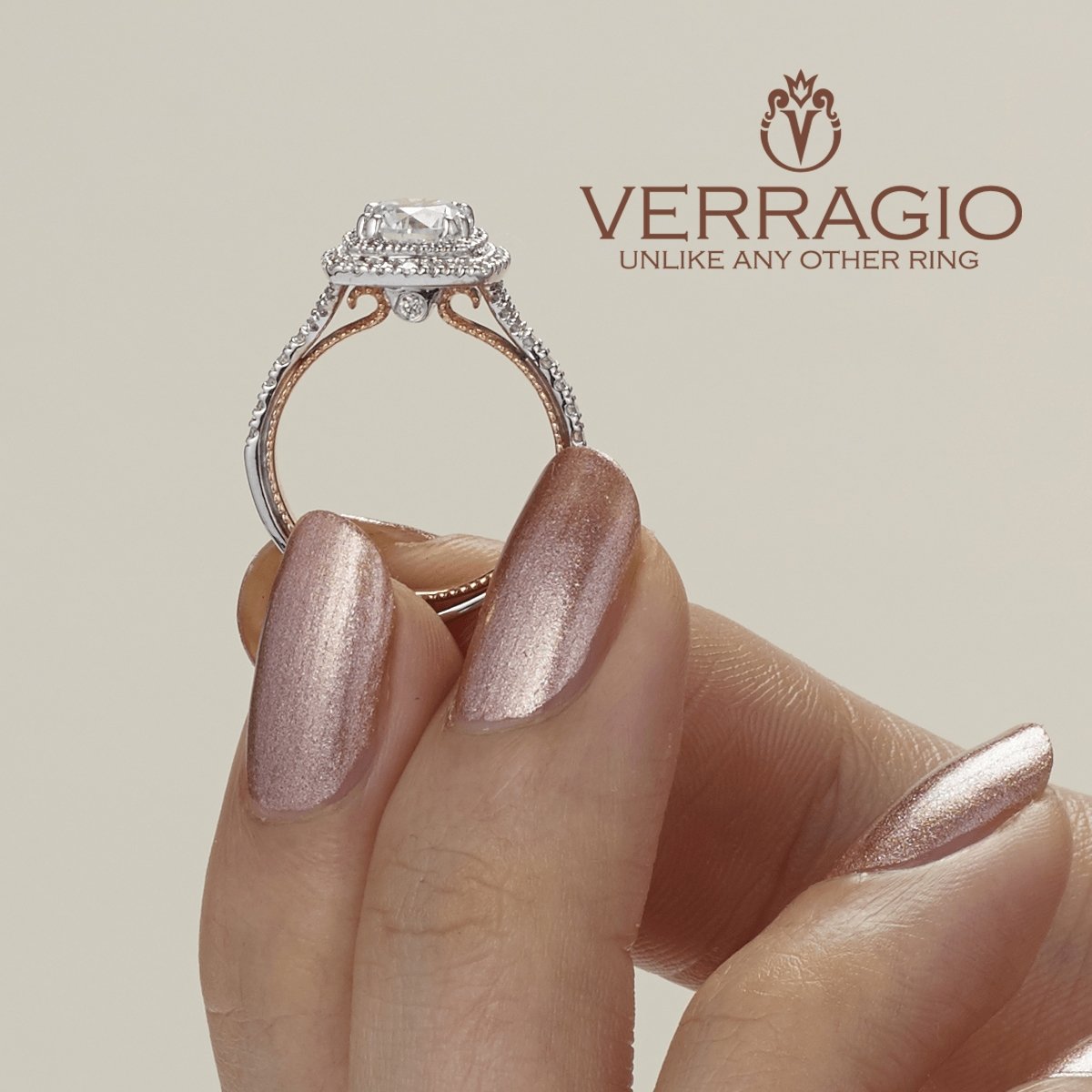 COUTURE-0425CU-TT VERRAGIO Engagement Ring Birmingham Jewelry Verragio Jewelry | Diamond Engagement Ring COUTURE-0425CU-TT