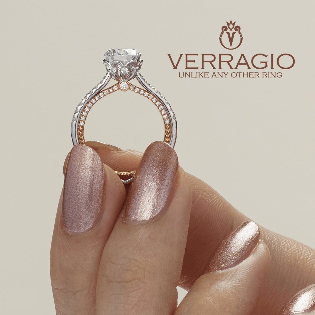COUTURE-0456RD-2WR VERRAGIO Engagement Ring Birmingham Jewelry Verragio Jewelry | Diamond Engagement Ring COUTURE-0456RD-2WR