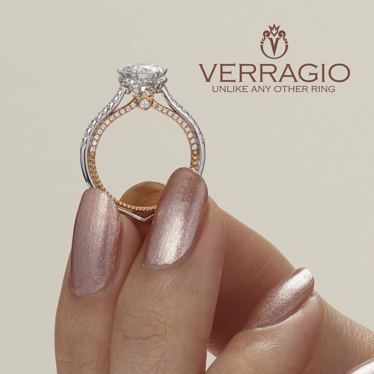 COUTURE-0458RD-2WR VERRAGIO Engagement Ring Birmingham Jewelry Verragio Jewelry | Diamond Engagement Ring COUTURE-0458RD-2WR