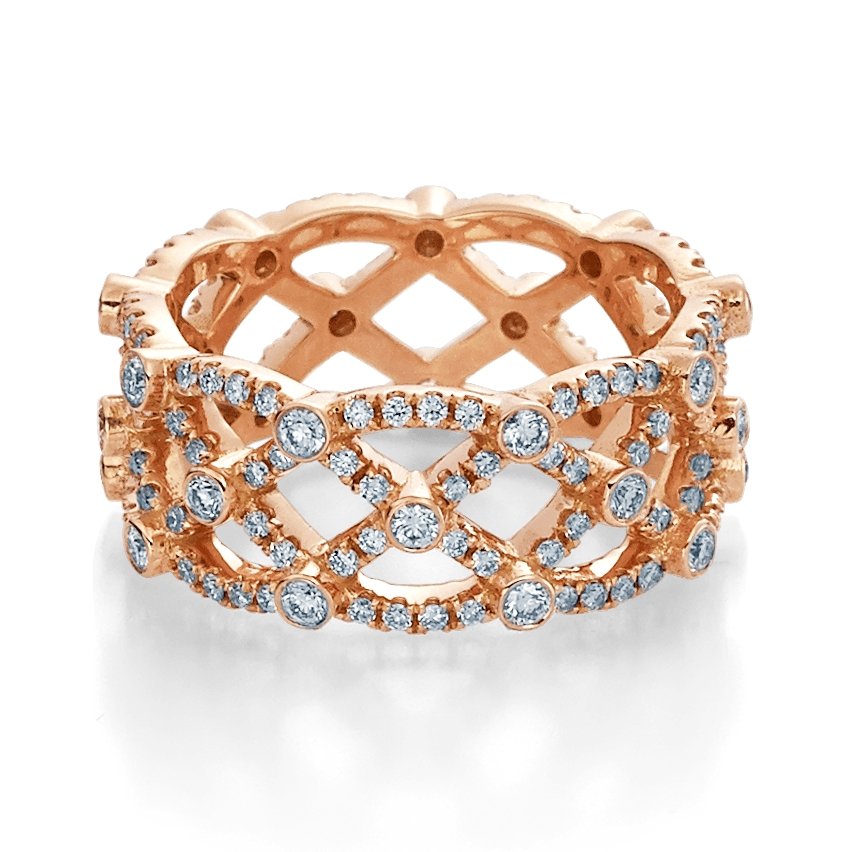 ETERNA-4022-Rose VERRAGIO Women's Band Birmingham Jewelry Verragio Jewelry | Diamond Fashion Wedding Band ETERNA-4022-Rose