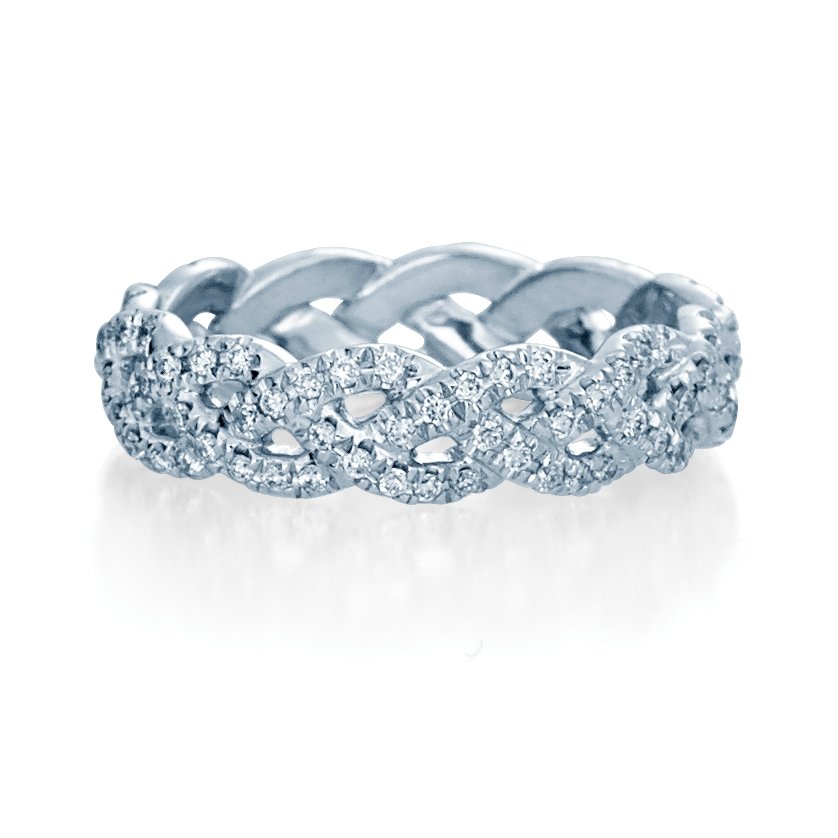 ETERNA-4023-White VERRAGIO Women's Band Birmingham Jewelry Verragio Jewelry | Diamond Fashion Wedding Band ETERNA-4023-White