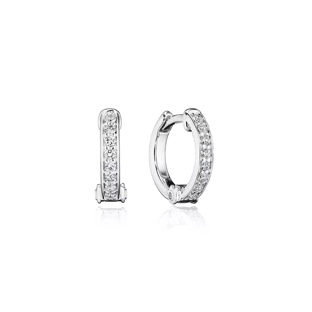 VERITAGE J-0118015-WH VERRAGIO FINE JEWELRY Hoop Earrings Birmingham Jewelry Verragio Jewelry | Diamond Hoop Earrings VERITAGE J-0118015-WH