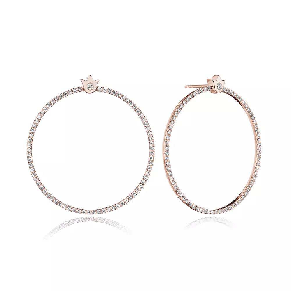 VERITAGE J-0177703-RE VERRAGIO FINE JEWELRY Hoop Earrings Birmingham Jewelry Verragio Jewelry | Diamond Hoop Earrings VERITAGE J-0177703-RE