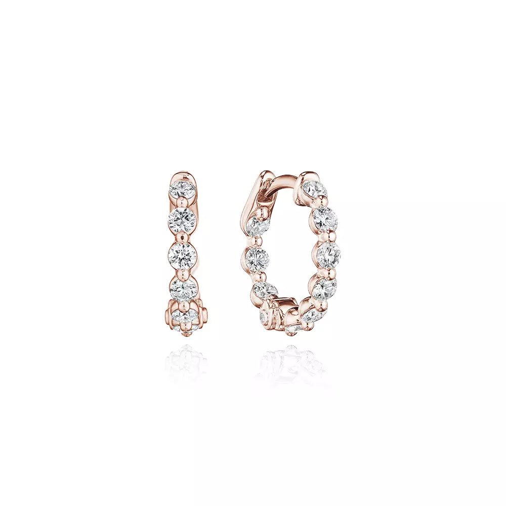 VERITAGE J-0198416-RH VERRAGIO FINE JEWELRY Hoop Earrings Birmingham Jewelry Verragio Jewelry | Diamond Hoop Earrings VERITAGE J-0198416-RH