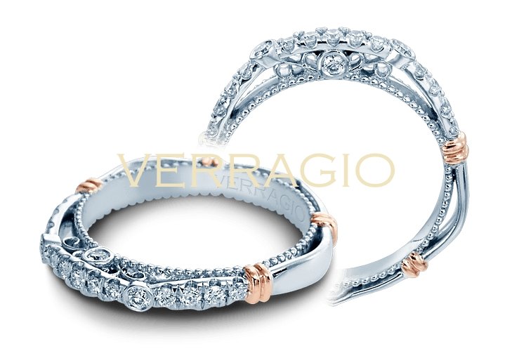 PARISIAN-126W VERRAGIO Wedding Band Birmingham Jewelry Verragio Jewelry | Diamond Wedding Band PARISIAN-126W
