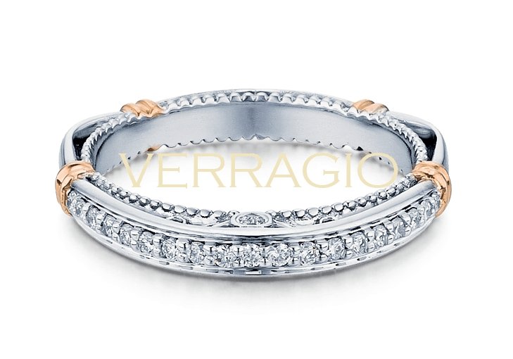 PARISIAN-128W VERRAGIO Wedding Band Birmingham Jewelry Verragio Jewelry | Diamond Wedding Band PARISIAN-128W