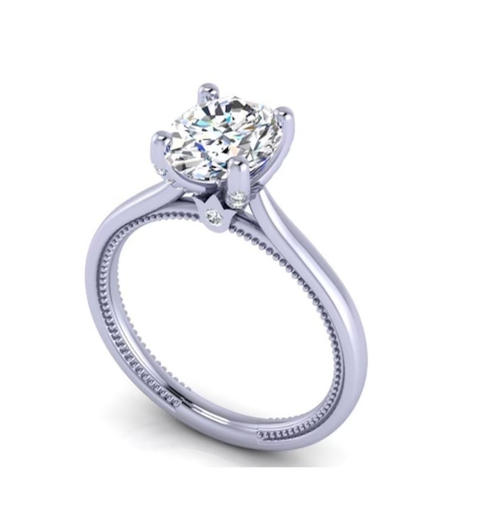 Renaissance-SOL305-OV VERRAGIO Engagement Ring Birmingham Jewelry