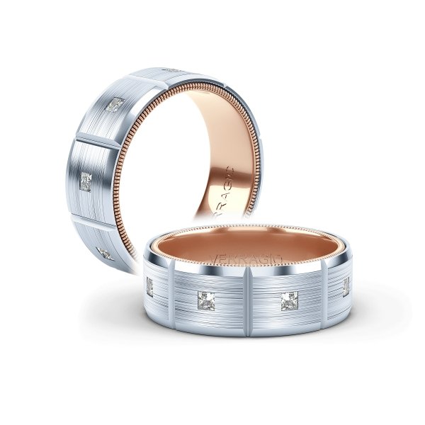 VWD-8906 VERRAGIO Men's Wedding Band Birmingham Jewelry Verragio Jewelry | Men's Diamond Wedding Band VWD-8906