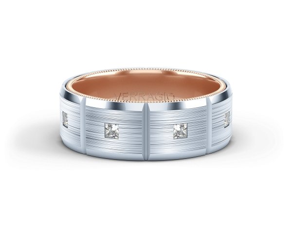 VWD-8906 VERRAGIO Men's Wedding Band Birmingham Jewelry Verragio Jewelry | Men's Diamond Wedding Band VWD-8906