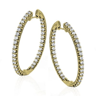ZEGHANI - ZE219 Monte Carlo ZEGHANI Hoop Earrings Birmingham Jewelry