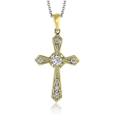 ZEGHANI - ZP372 ZEGHANI Cross Pendant Birmingham Jewelry