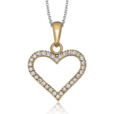 ZEGHANI - ZP600 HartFord ZEGHANI Heart Pendant Birmingham Jewelry 