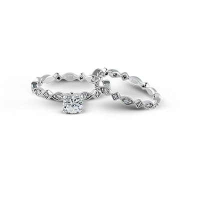 ZEGHANI - ZR228 Ibiza (Set) ZEGHANI Engagement Ring Set Birmingham Jewelry