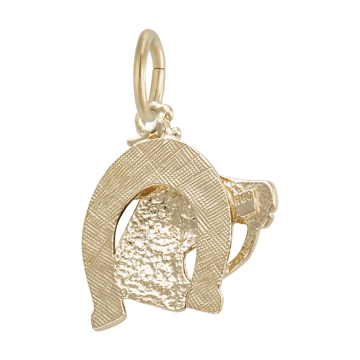 Rembrandt Charms - Horse Head with Horseshoe Charm - 0173 Rembrandt Charms Charm Birmingham Jewelry 
