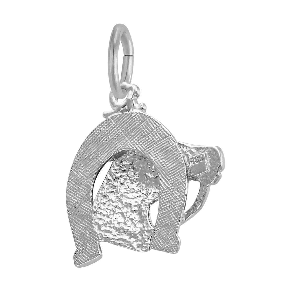 Rembrandt Charms - Horse Head with Horseshoe Charm - 0173 Rembrandt Charms Charm Birmingham Jewelry 