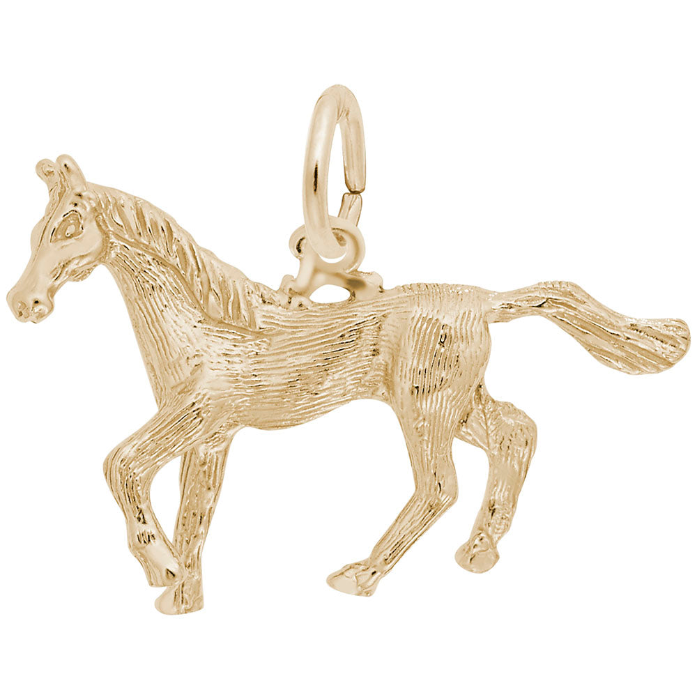 Rembrandt Charms - Trotting Horse Charm - 0174 Rembrandt Charms Charm Birmingham Jewelry 