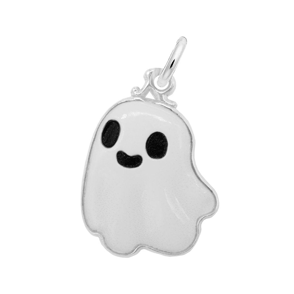 Rembrandt Charms - Painted Cute Ghost Charm - 1139-001 Rembrandt Charms Charm Birmingham Jewelry 