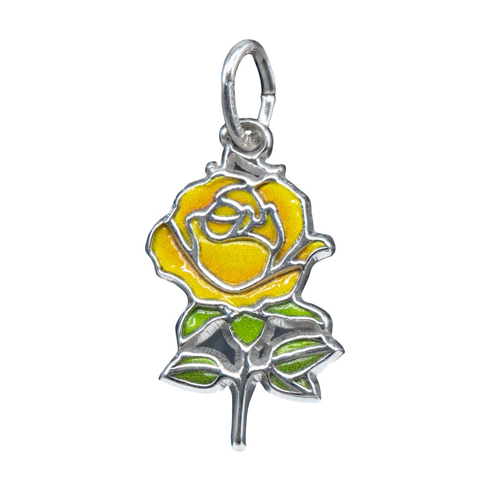Rembrandt Charms - Yellow Rose Charm - 1157-001 Rembrandt Charms Charm Birmingham Jewelry 