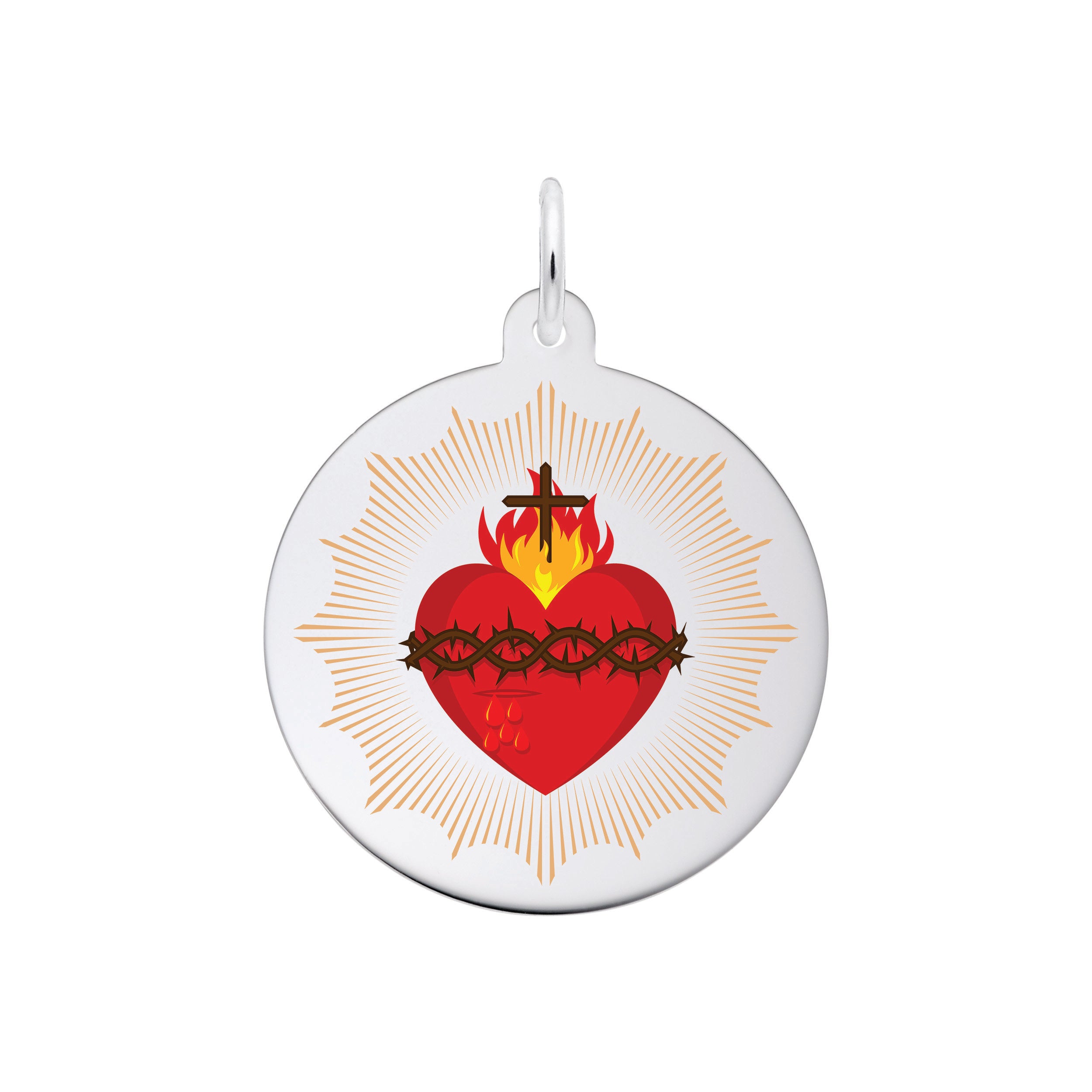 Rembrandt Charms - Bleeding Heart Charm - 1184 Rembrandt Charms Charm Birmingham Jewelry 