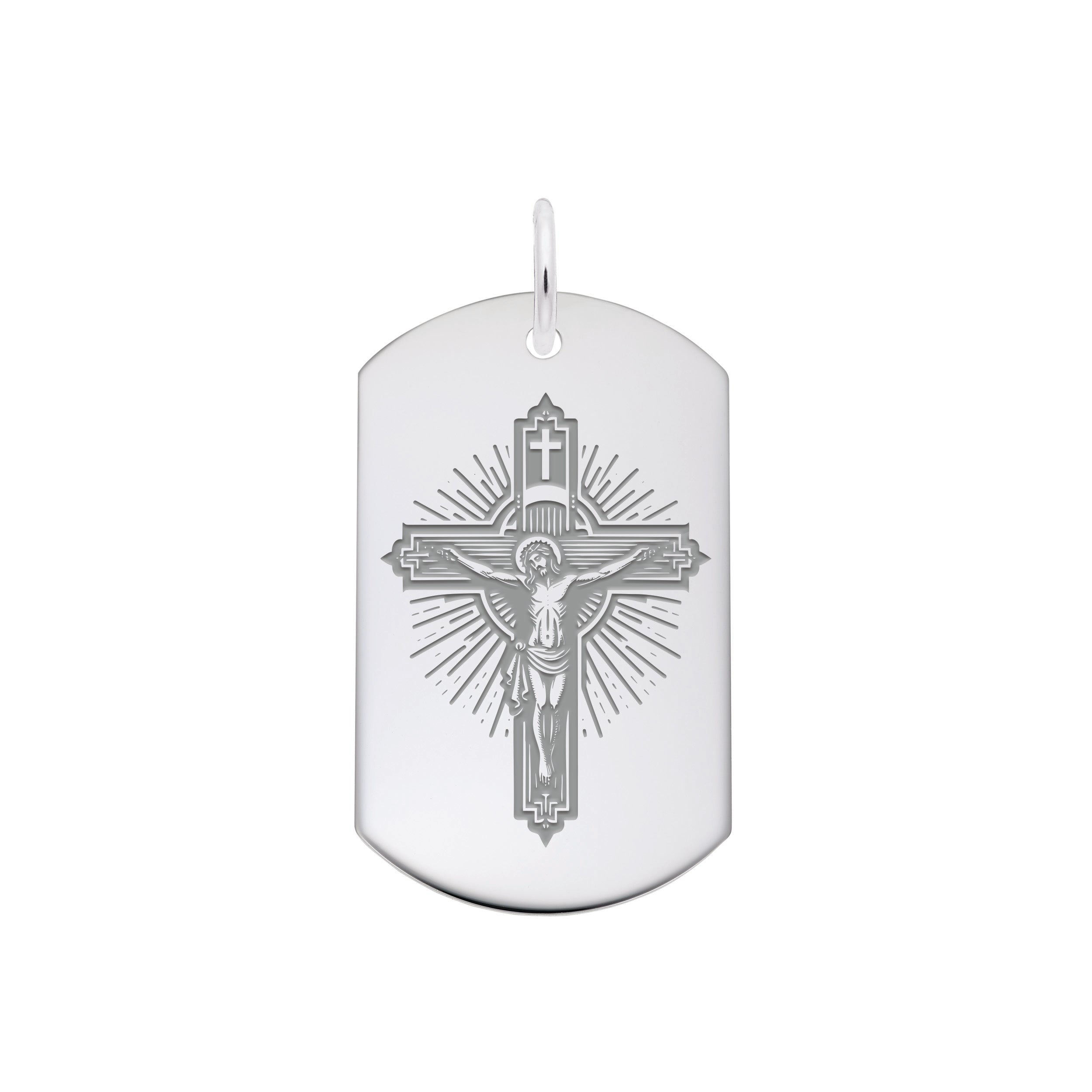 Rembrandt Charms - Crucifix Painted Charm - 1190 Rembrandt Charms Charm Birmingham Jewelry 