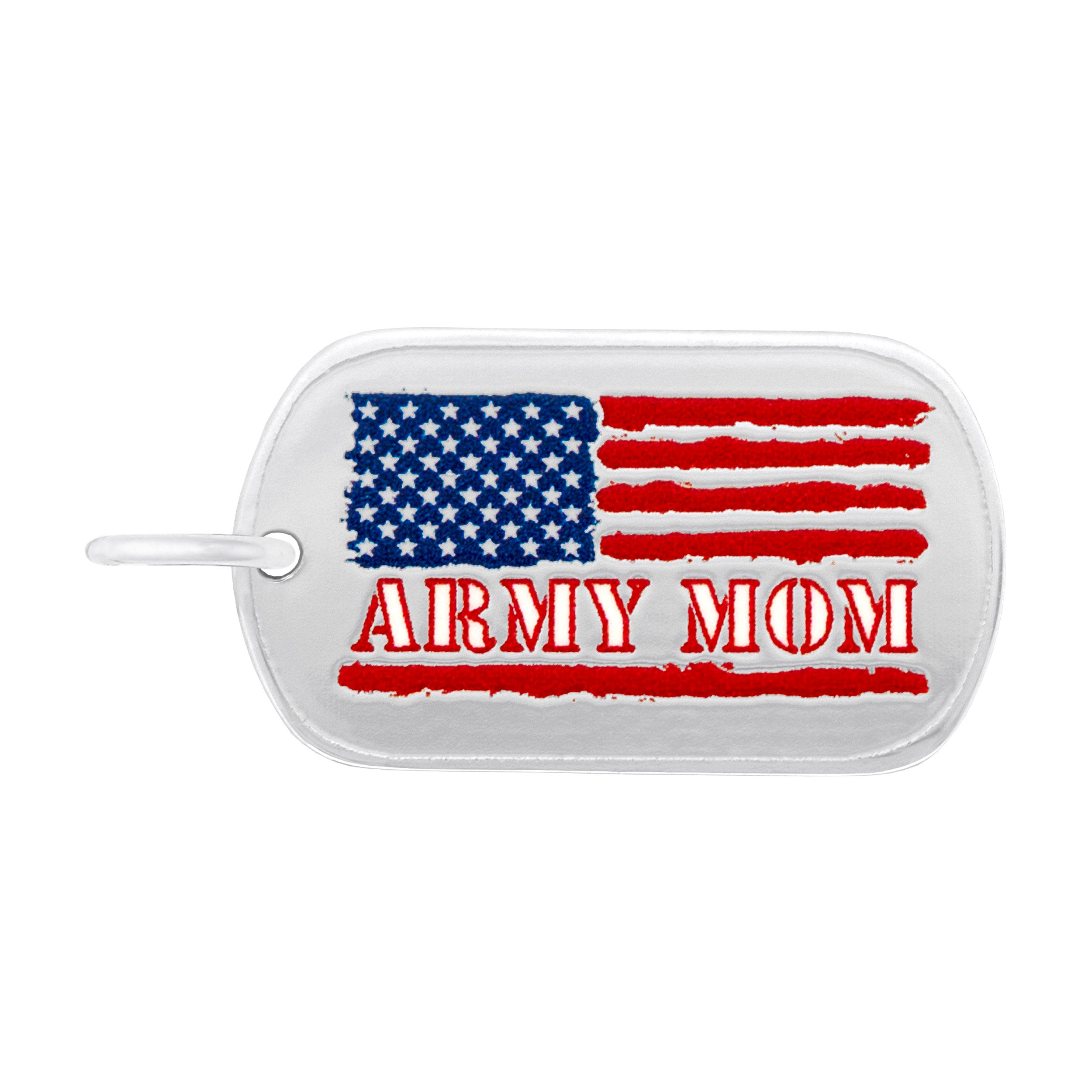Rembrandt Charms - Army Mom Dog Tag - 1197 Rembrandt Charms Charm Birmingham Jewelry 
