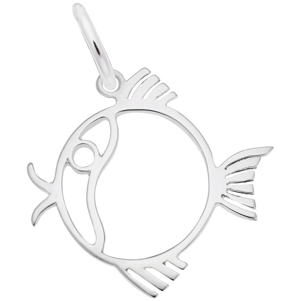 Rembrandt Charms - Flat Fish Charm - 1502 Rembrandt Charms Charm Birmingham Jewelry 
