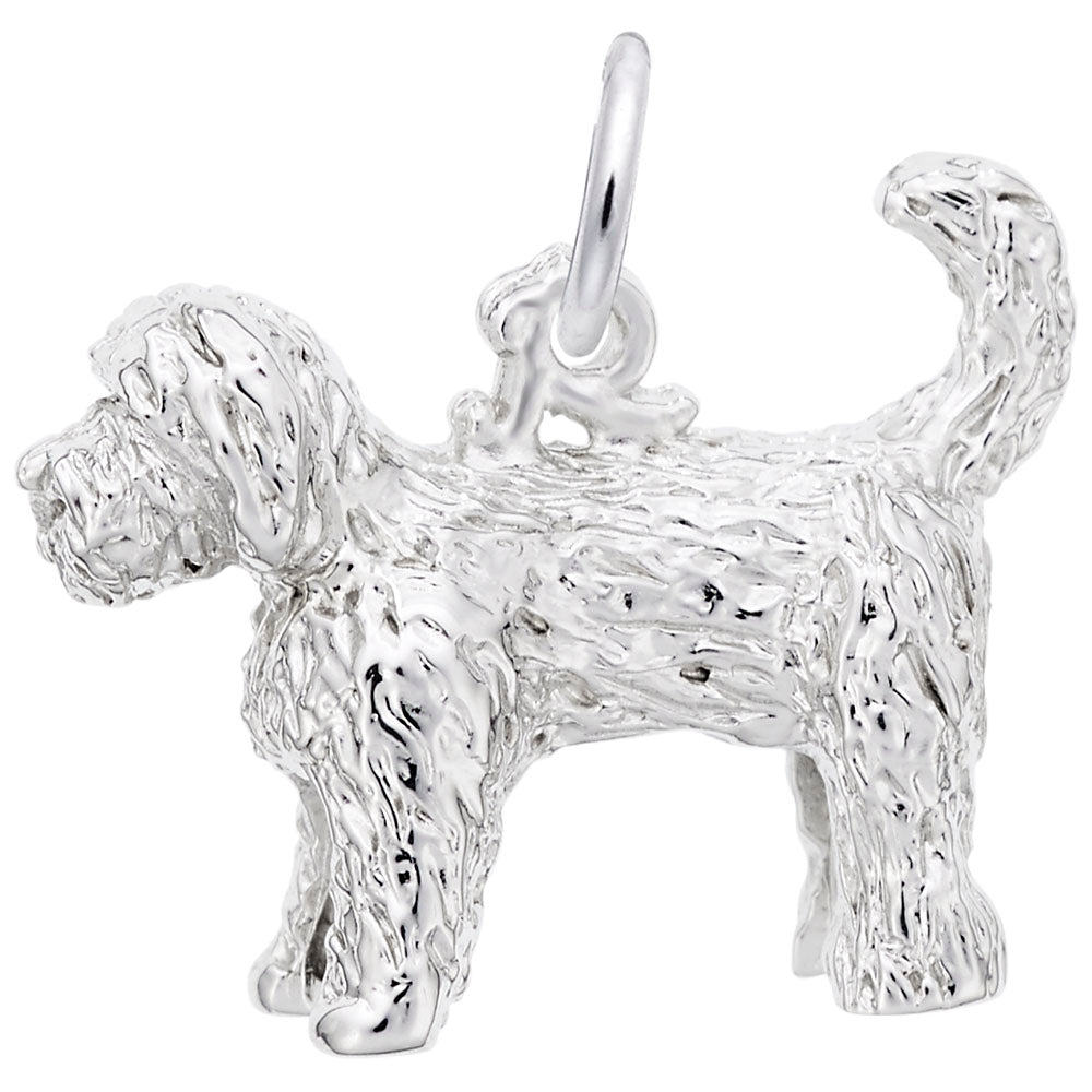 Rembrandt Charms - Goldendoodle Dog Charm - 1977 Rembrandt Charms Charm Birmingham Jewelry 