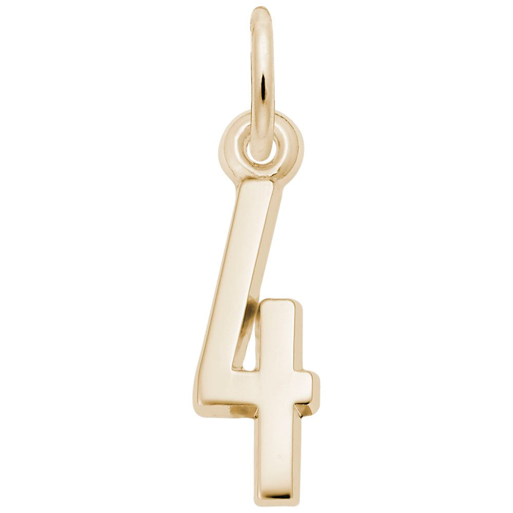 Rembrandt Charms - That’s My Number Series 4 Charm - 1761-004 Rembrandt Charms Charm Birmingham Jewelry 