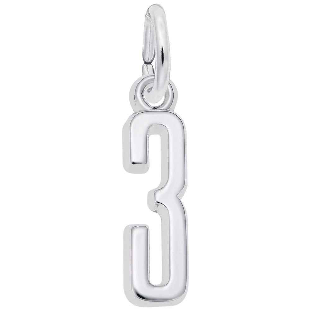 Rembrandt Charms - That’s My Number Series 3 Charm - 1761-003 Rembrandt Charms Charm Birmingham Jewelry 