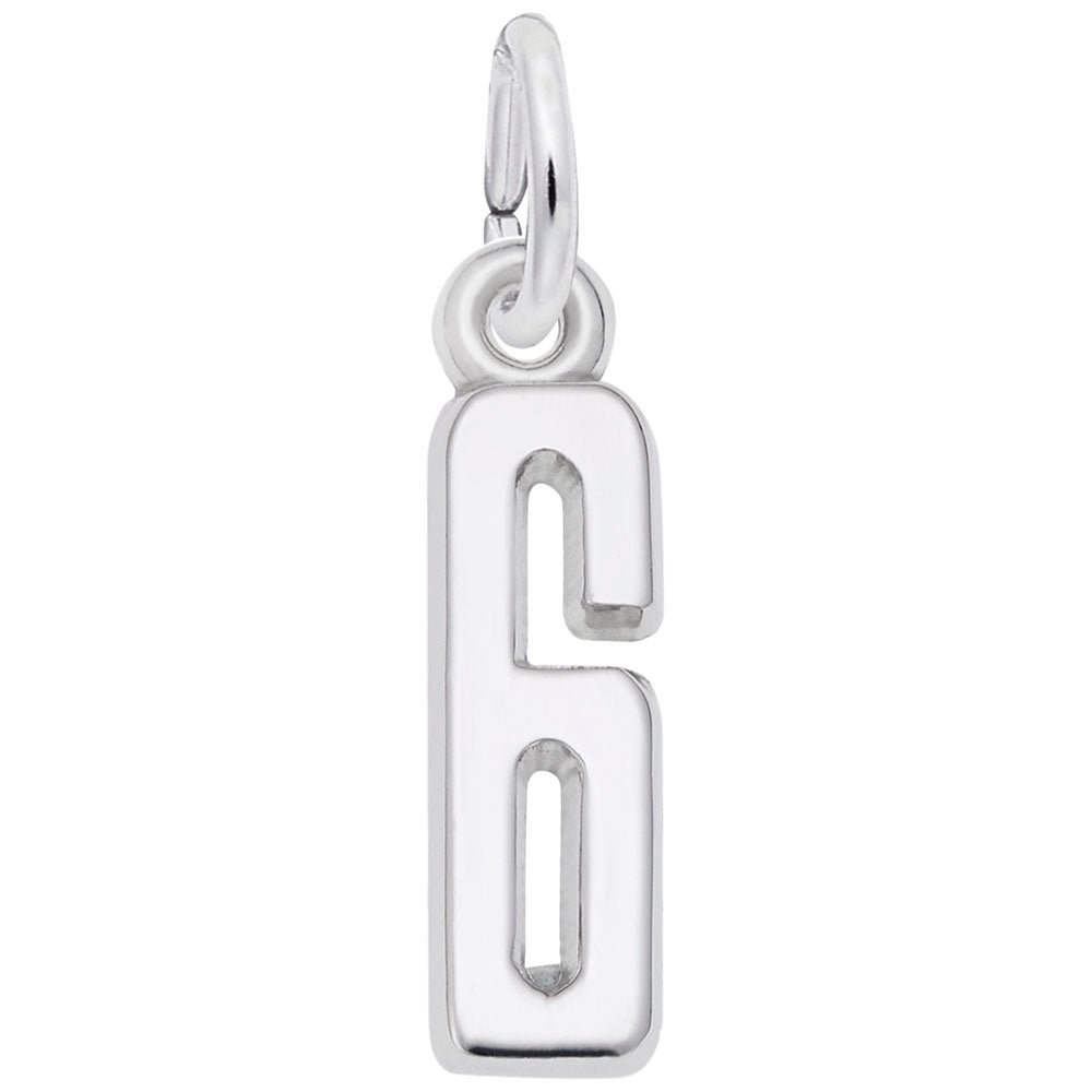 Rembrandt Charms - That’s My Number Series 6 Charm - 1761-006 Rembrandt Charms Charm Birmingham Jewelry 