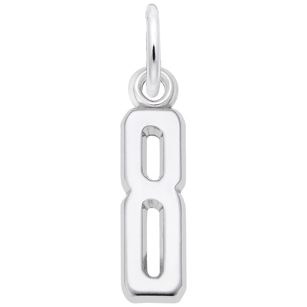 Rembrandt Charms - That’s My Number Series 8 Charm - 1761-008 Rembrandt Charms Charm Birmingham Jewelry 