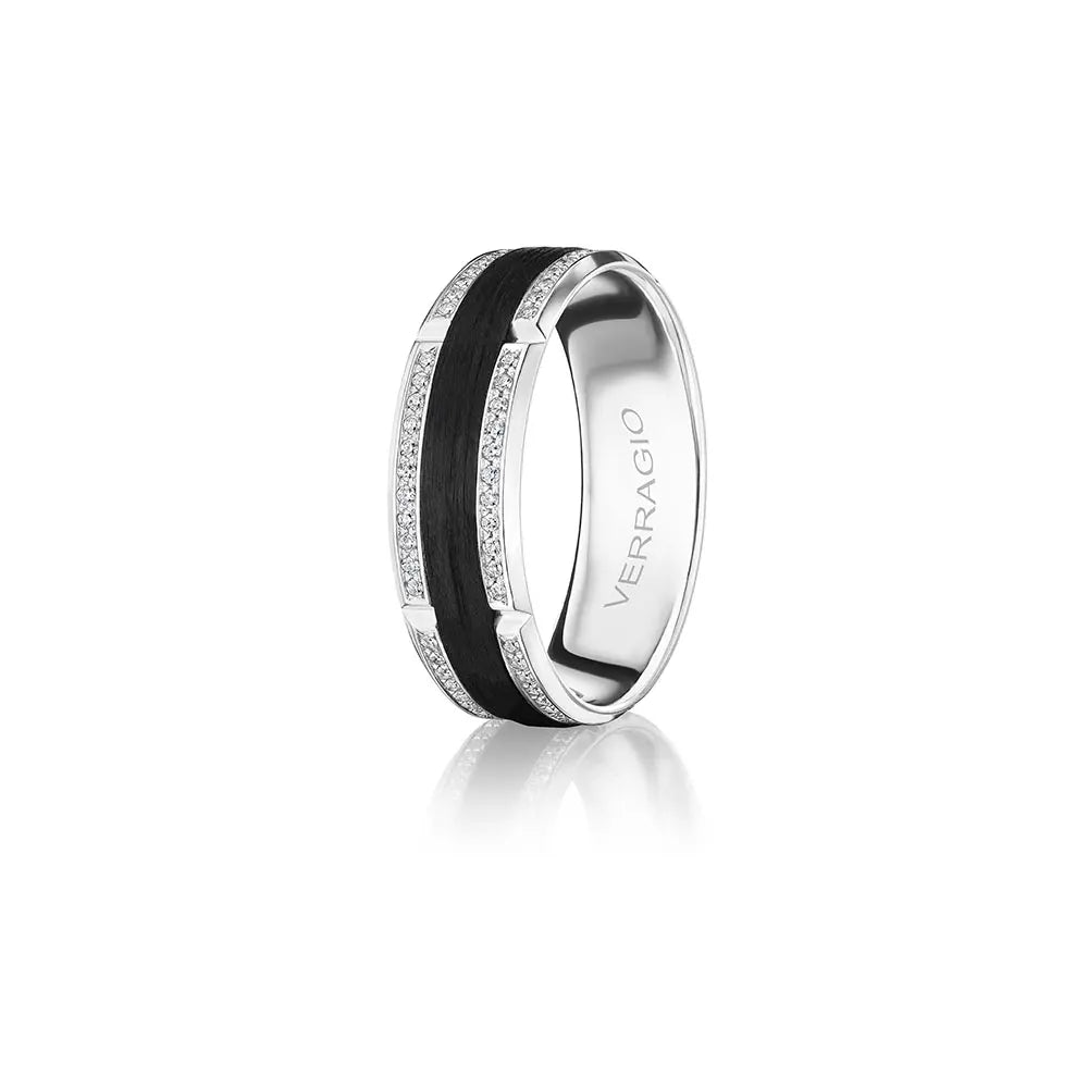 VWCFD-3903-7 VERRAGIO Men's Wedding Band Birmingham Jewelry Verragio Jewelry | Men's Diamond Wedding Band VWCFD-3903-7