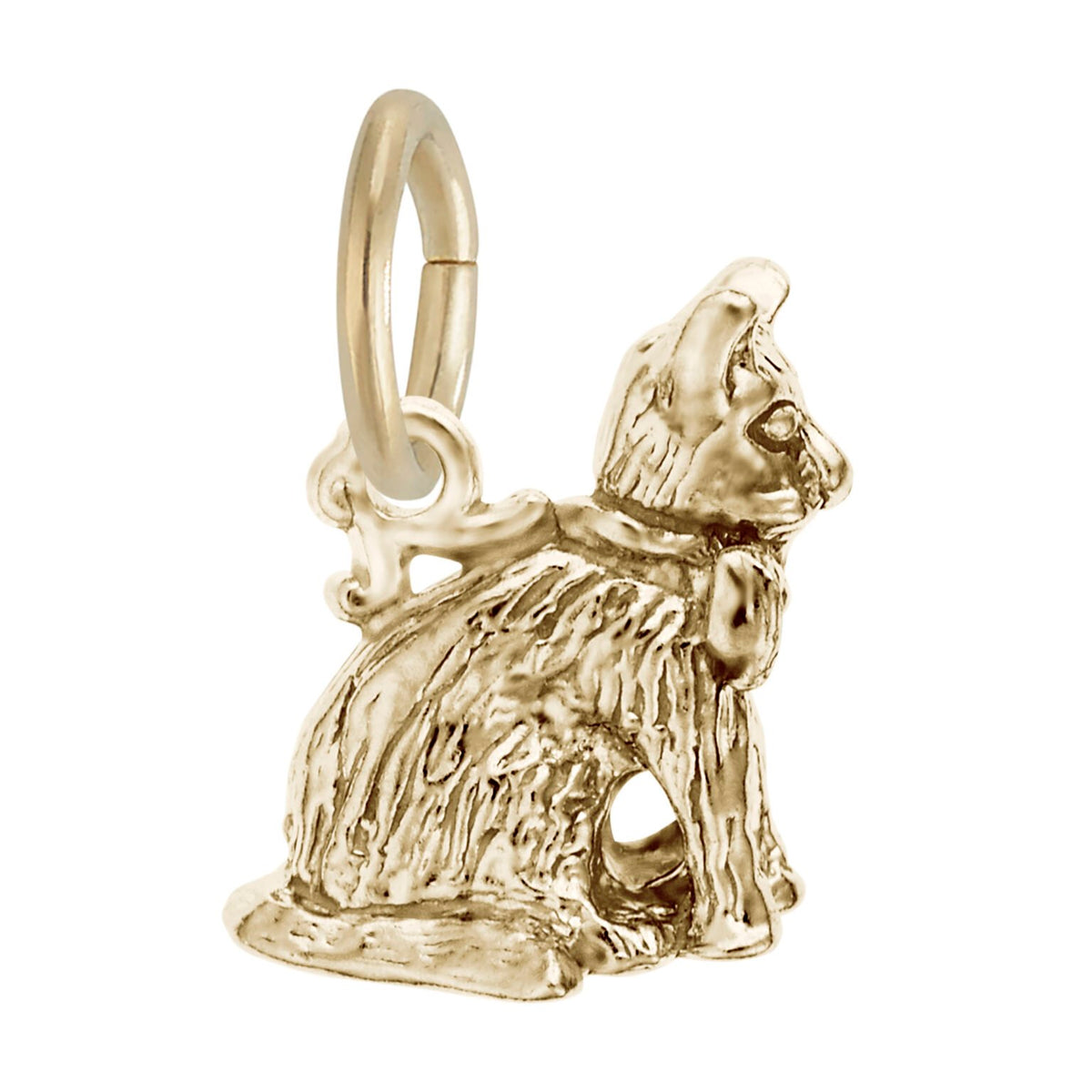 Rembrandt Charms - Sitting Cat Charm - 1809 Rembrandt Charms Charm Birmingham Jewelry 