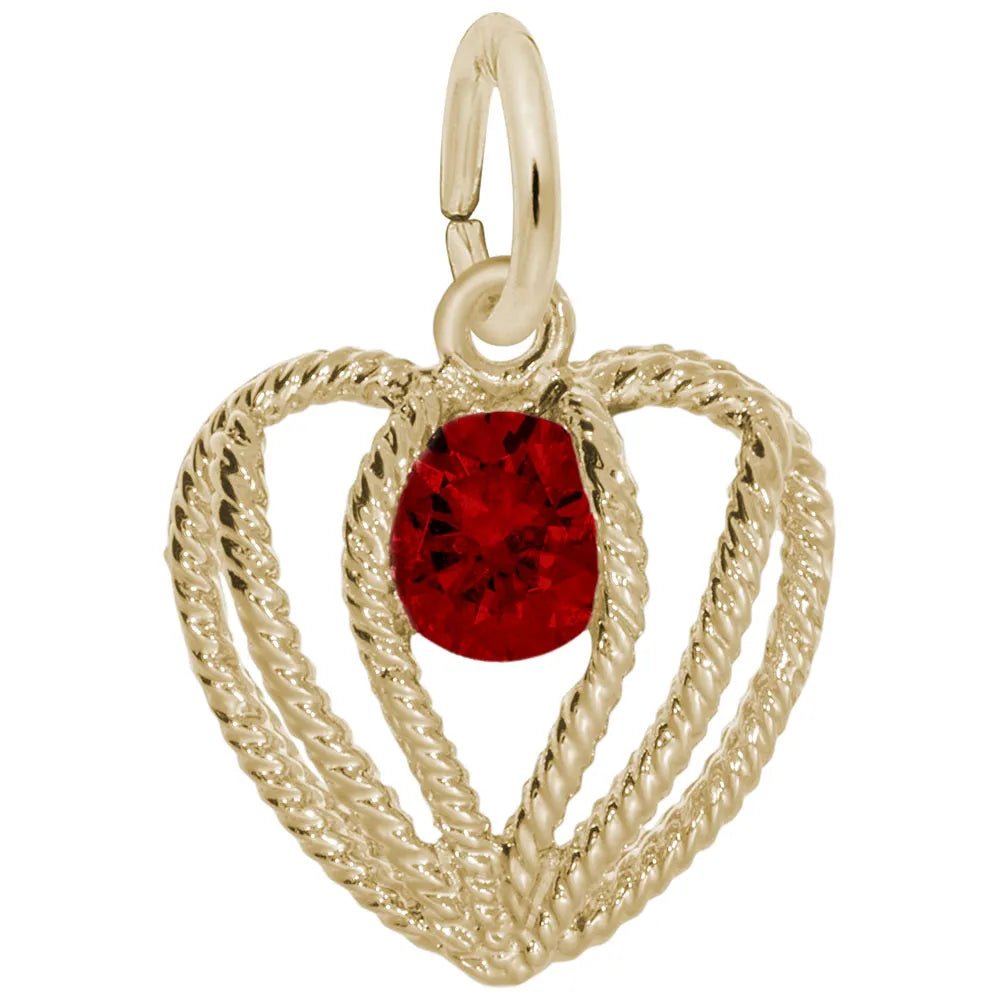 Rembrandt Charms - Held in Love Heart – Jan Charm - 1850-001