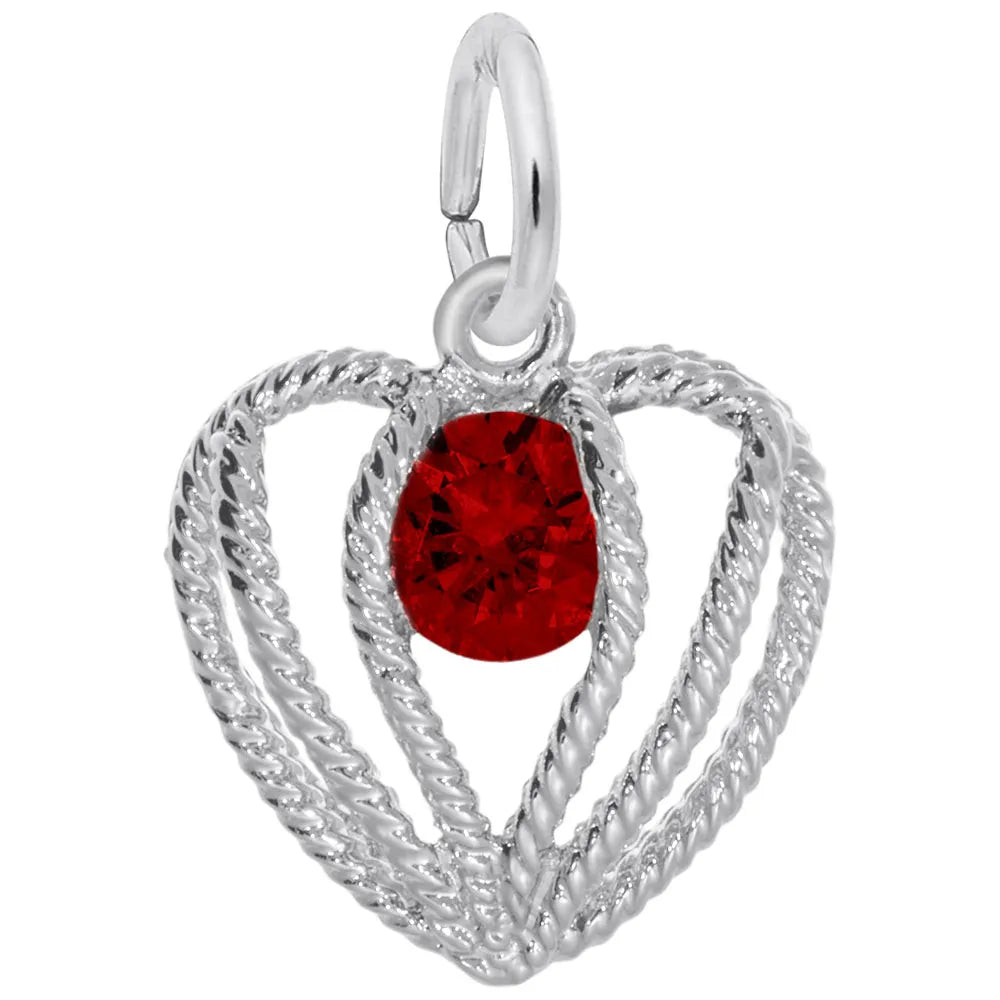 Rembrandt Charms - Held in Love Heart – Jan Charm - 1850-001
