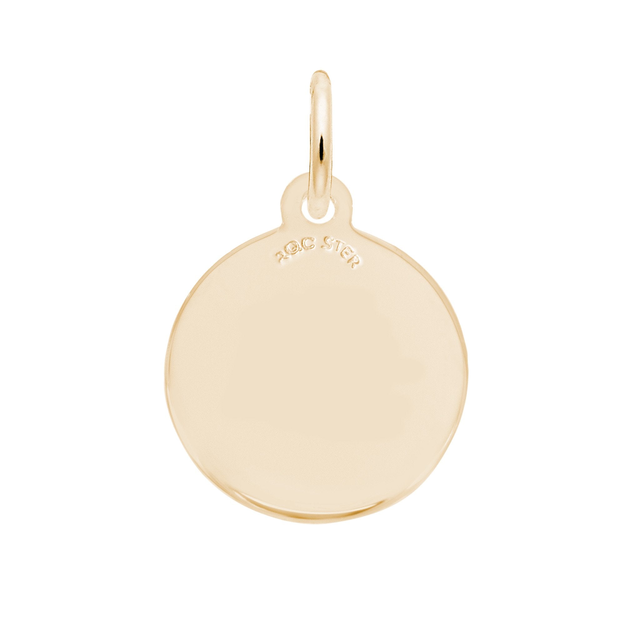 Rembrandt Charms - Painted Initial Disc Charm-Heart - 1897-001 Rembrandt Charms Charm Birmingham Jewelry 