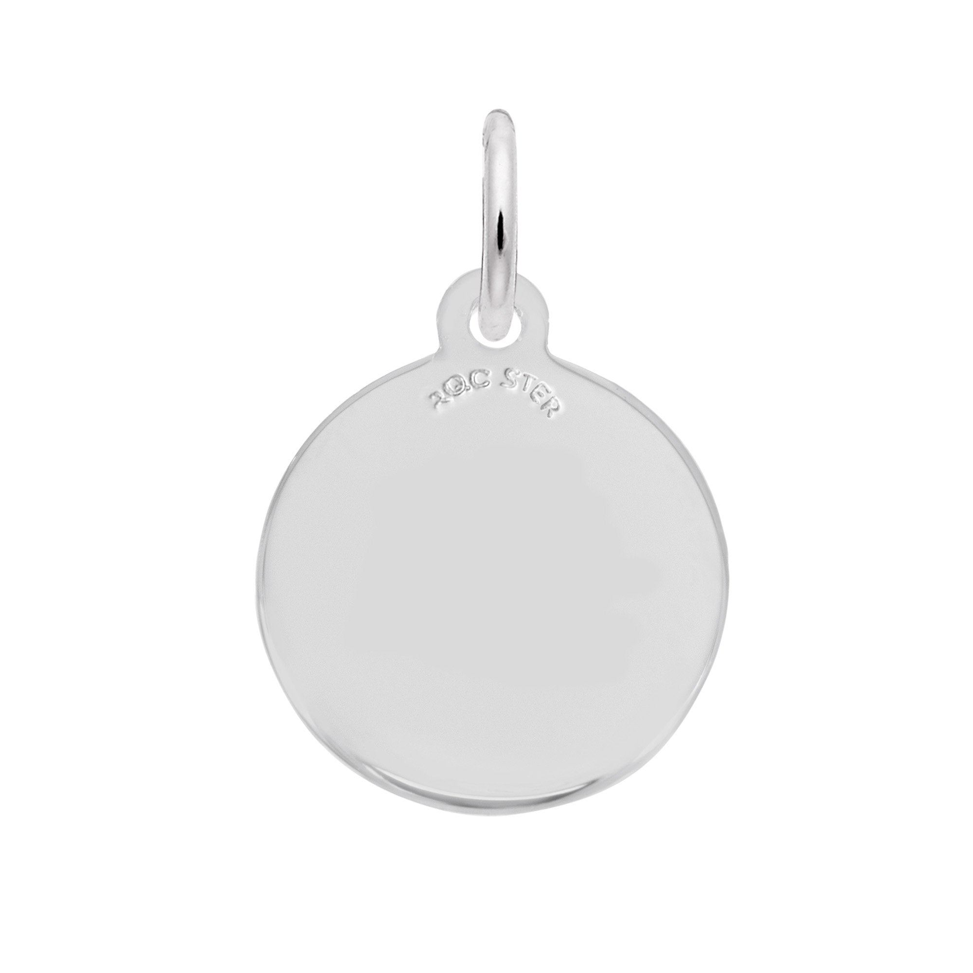 Rembrandt Charms - Painted Initial Disc Charm-Heart - 1897-001 Rembrandt Charms Charm Birmingham Jewelry 