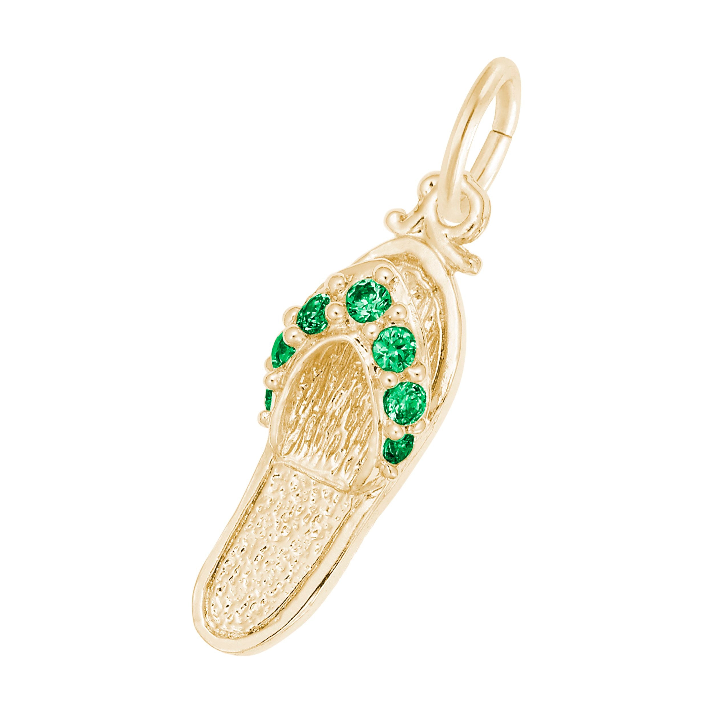 Rembrandt Charms - Sandal with Birthstones Charm Series - 2730
