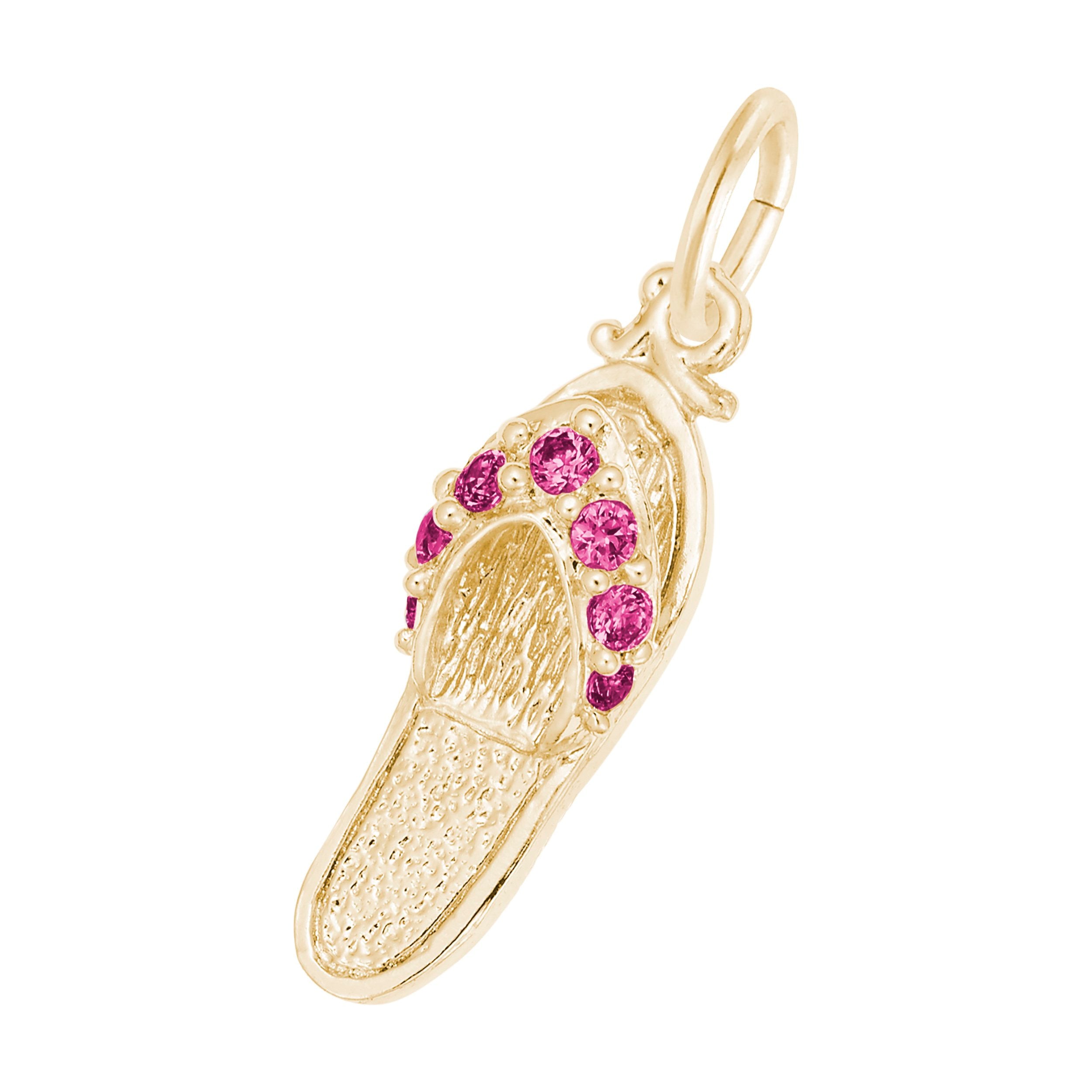 Rembrandt Charms - Sandal with Birthstones Charm Series - 2730