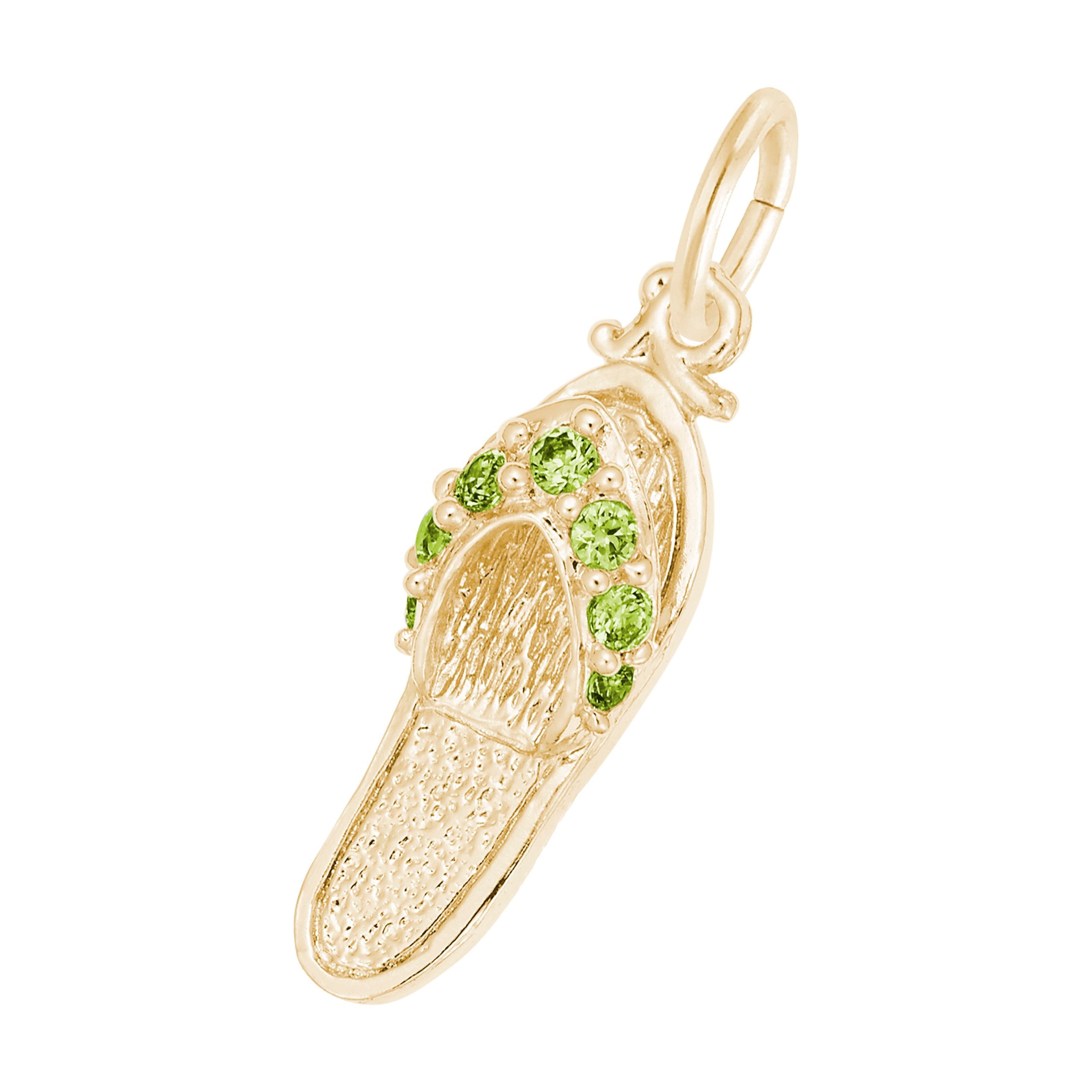 Rembrandt Charms - Sandal with Birthstones Charm Series - 2730