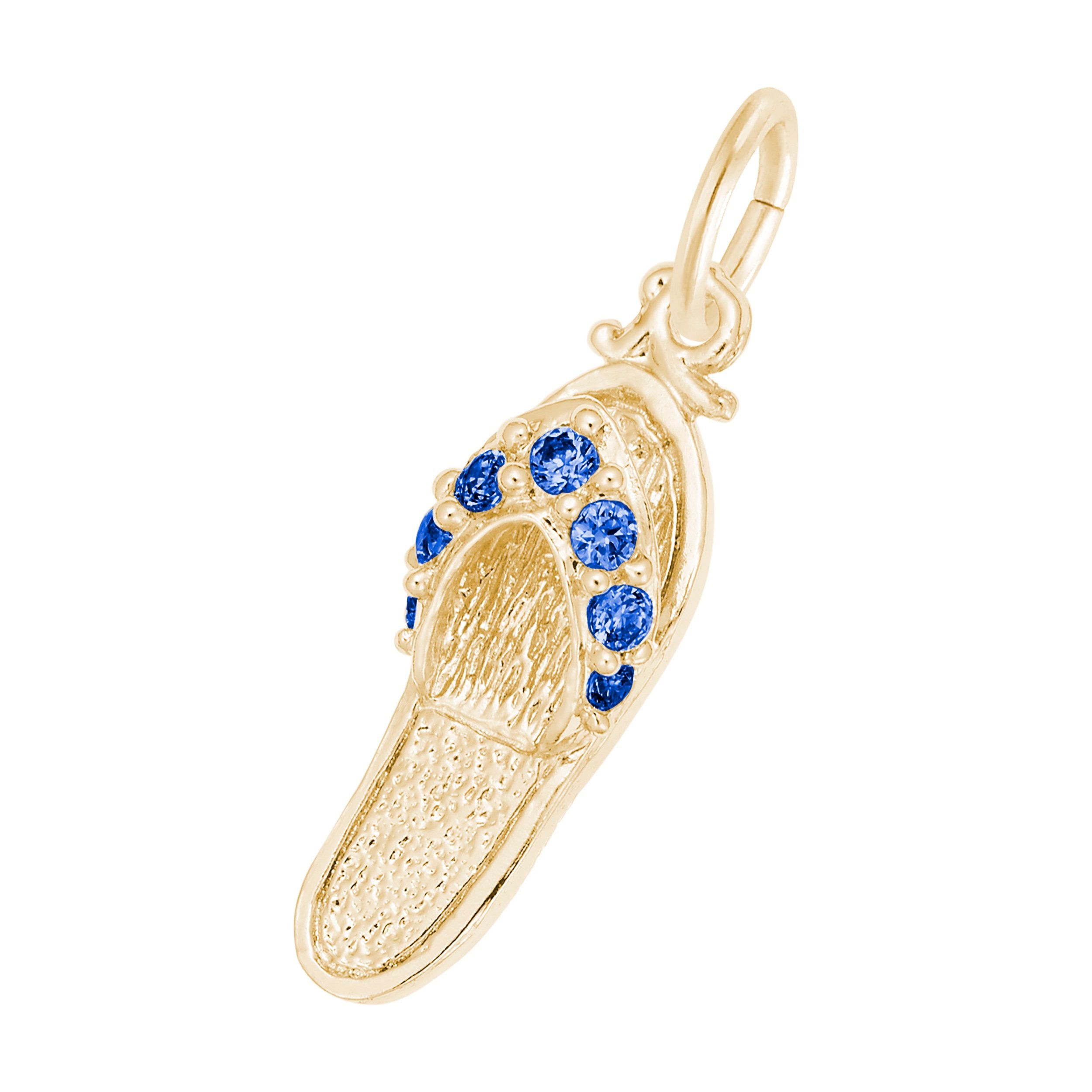 Rembrandt Charms - Sandal with Birthstones Charm Series - 2730