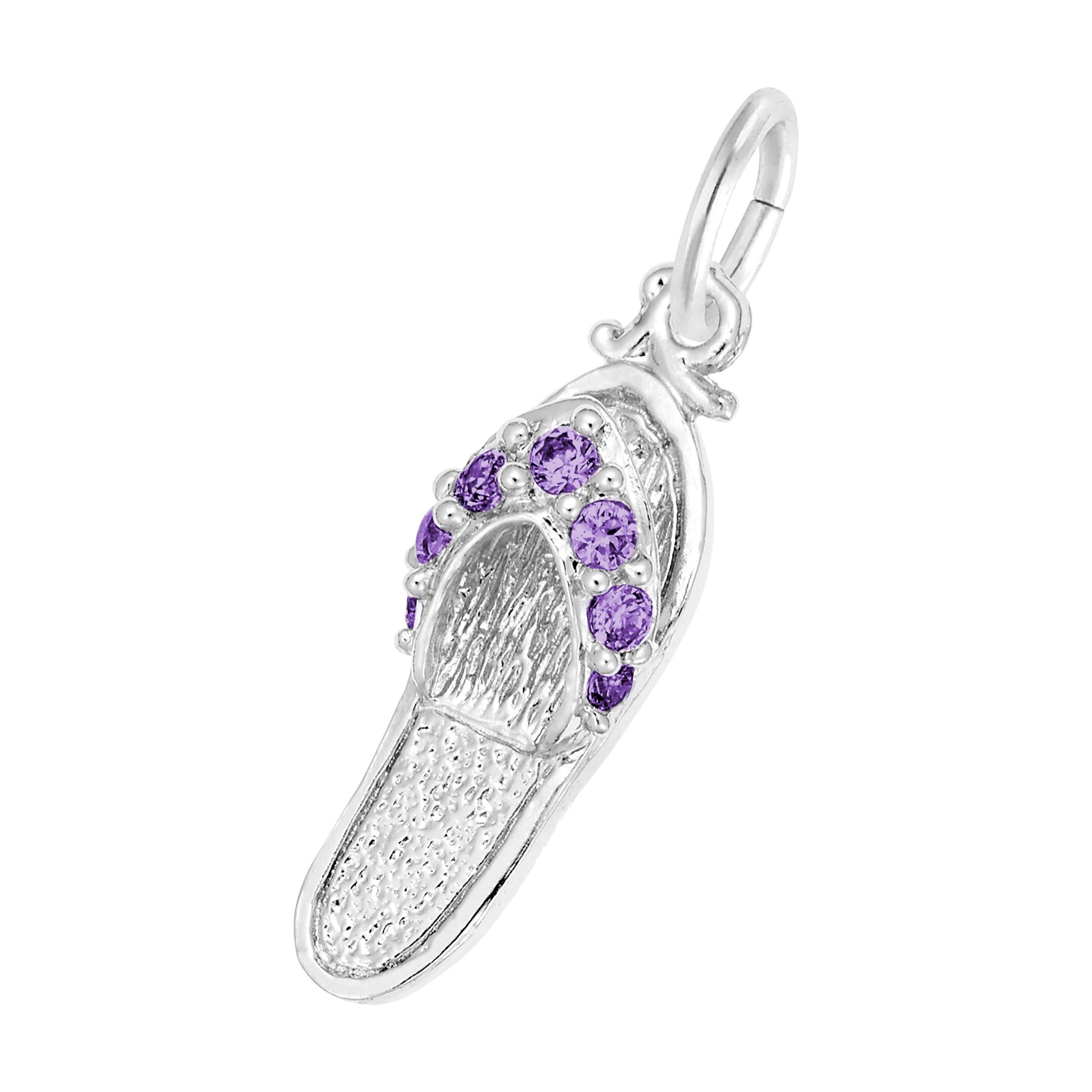 Rembrandt Charms - Sandal with Birthstones Charm Series - 2730